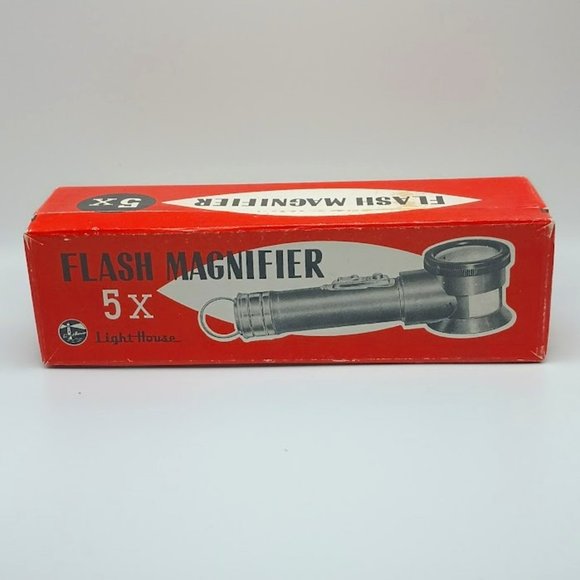 Vintage Lighthouse Flash Magnifier 5X - Picture 1 of 8